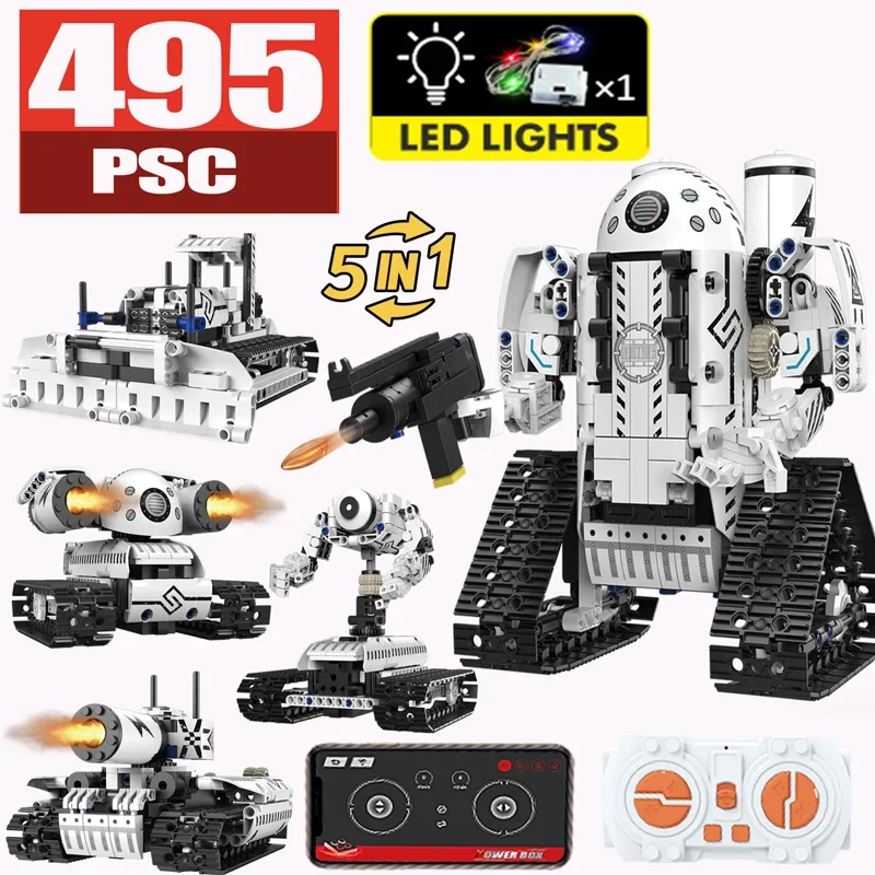 5 в 1 строительные блоки для бульдозера с дистанционным управлением