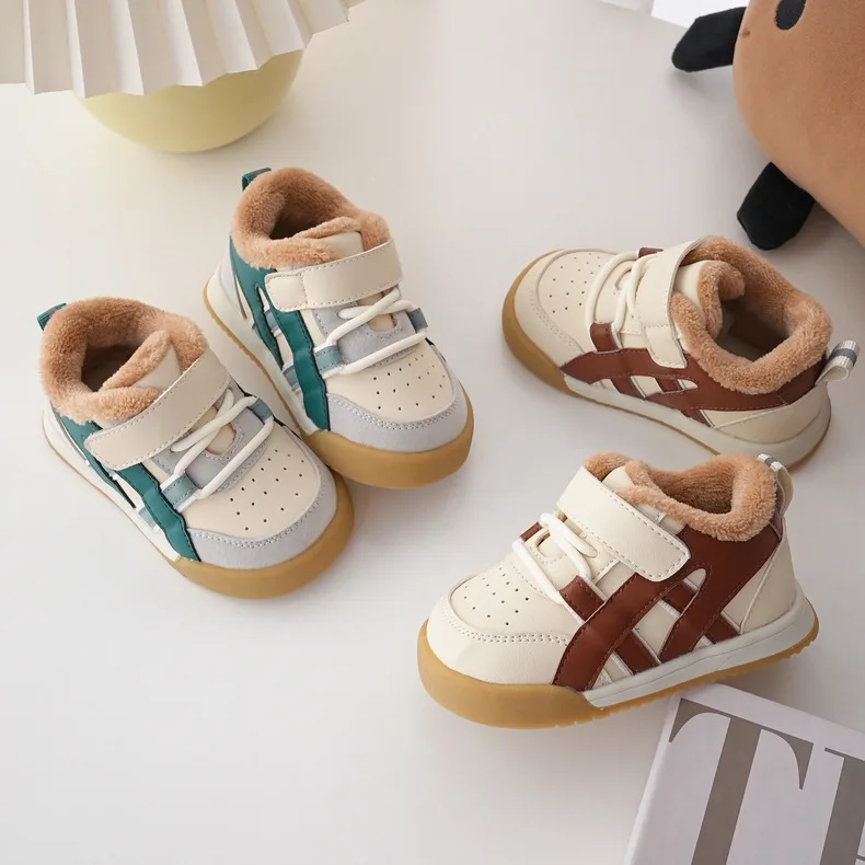 

Exquisite Japanese-style Fleece High-top Baby Toddler Shoes Retro Sports Children's Casual Children's Shoes Free Shipping