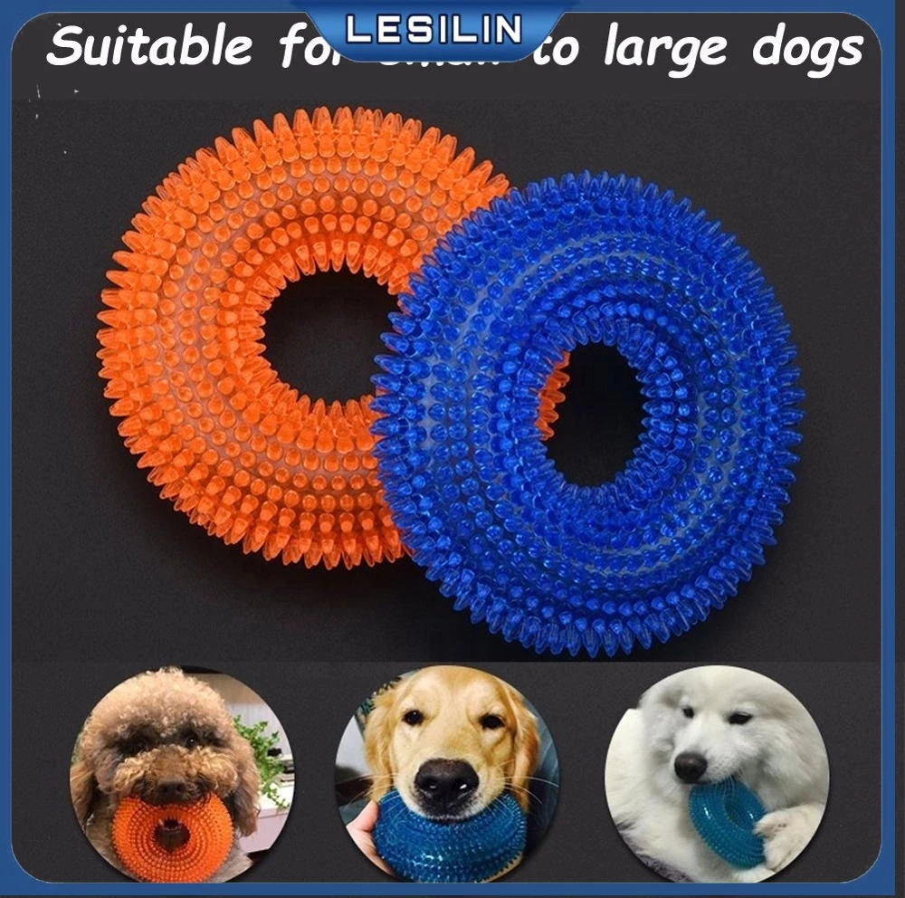 

Durable Dog Chew Toys Dog with Squeaker for Aggressive Nearly Indestructible 100% Natural Rubber Dog Toys