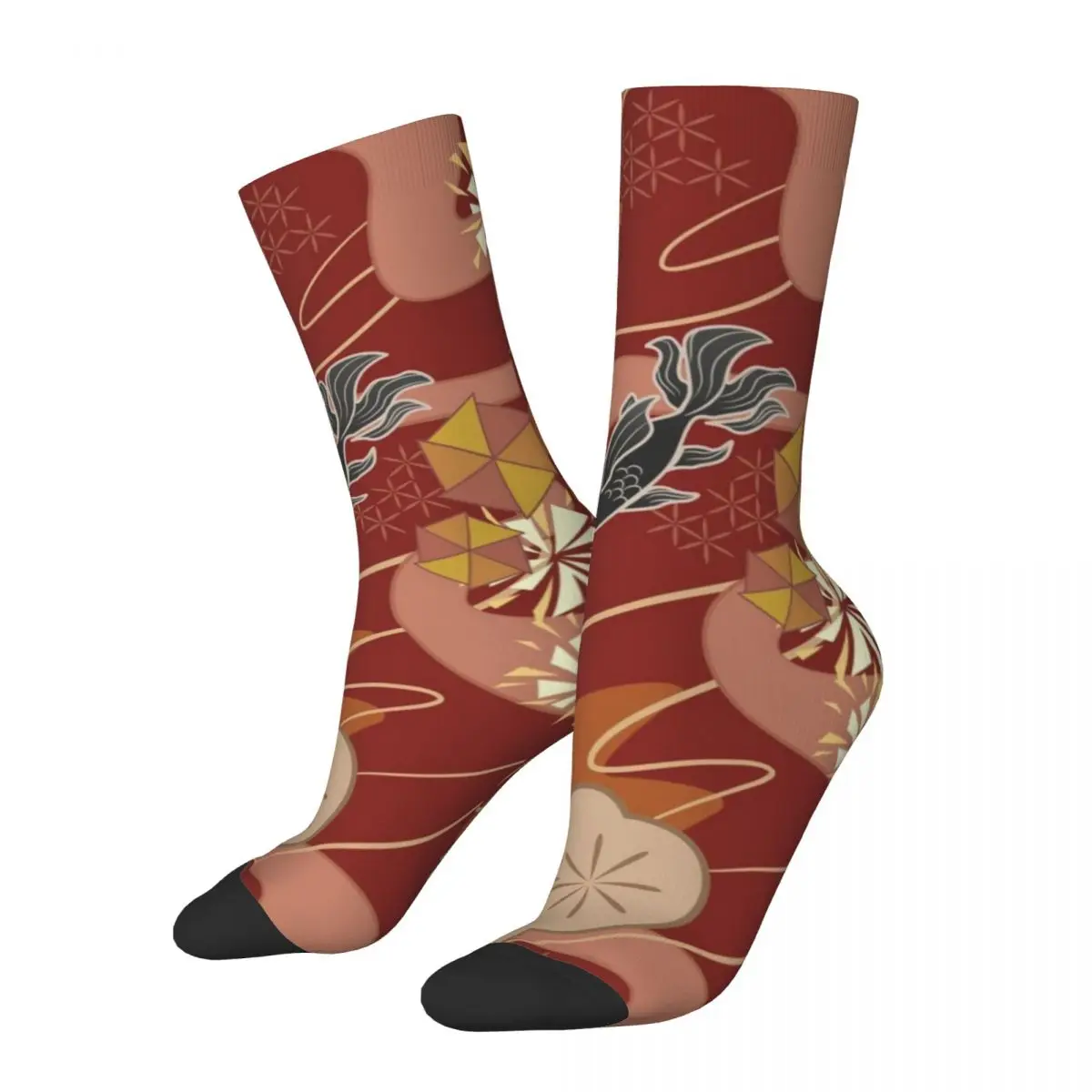 

Funny Crazy Sock for Men Yoimiya Pattern Hip Hop Vintage Genshin Impact Happy Seamless Pattern Printed Boys Crew compression