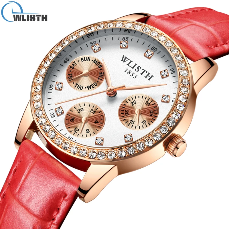 

Gift Women's Watches Woman Fashion Olevs Quartz Watch for Women Ladies Korea Montre Femme Women's Watch With Wide Strap Dresses