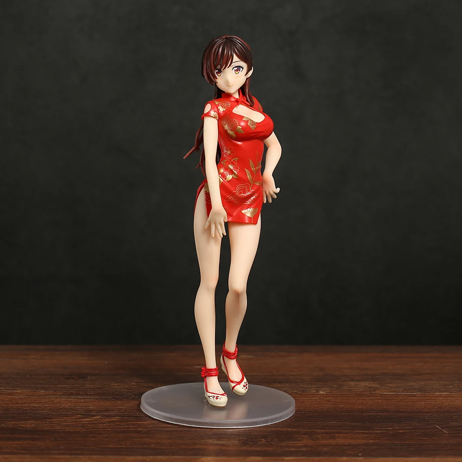 

Rent A Girlfriend Ichinose Chizuru Mizuhara China Dress Version Sexy Anime Figure PVC Toy Model Doll Collection GIft