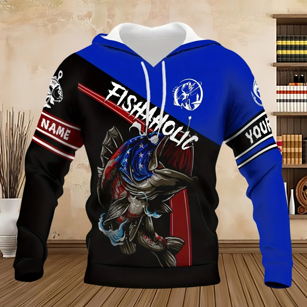 Новые толстовки с 3D принтом рыбы осенняя спортивная повседневная толстовка