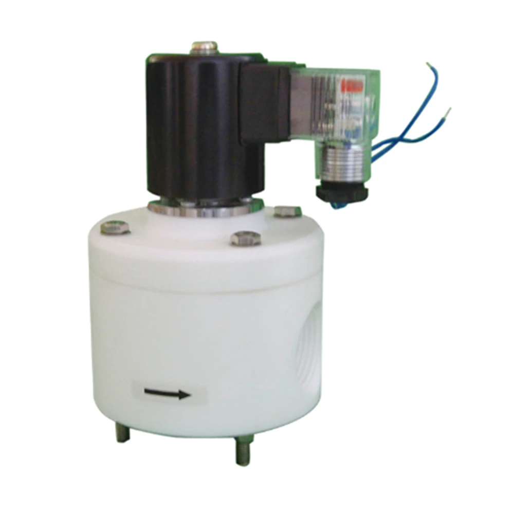 

PTFE Material Thread Connection Corrosive Fluid Solenoid Valve
