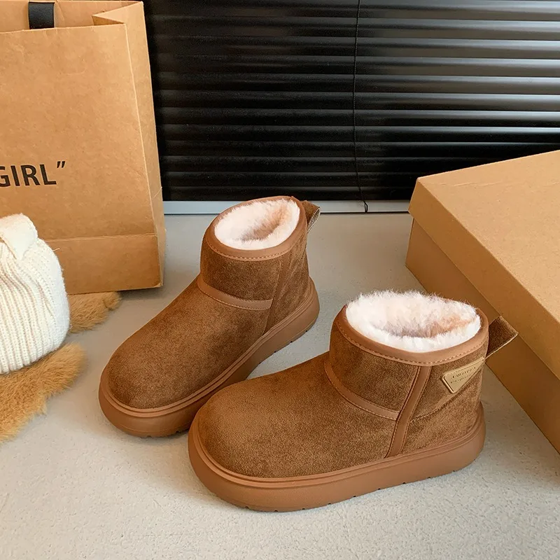 Зимняя дизайнерская женская обувь до щиколотки женские ботинки на меху ультра