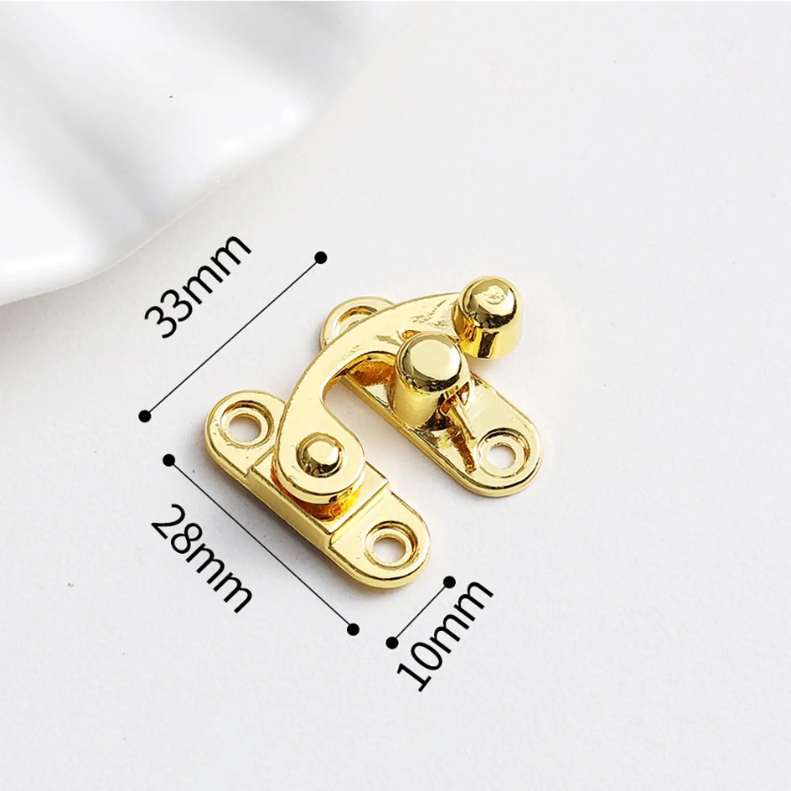 

10x Antique Hasp Horn Lock Latch Buckle Clasp Latch Swing Arm for Toolbox