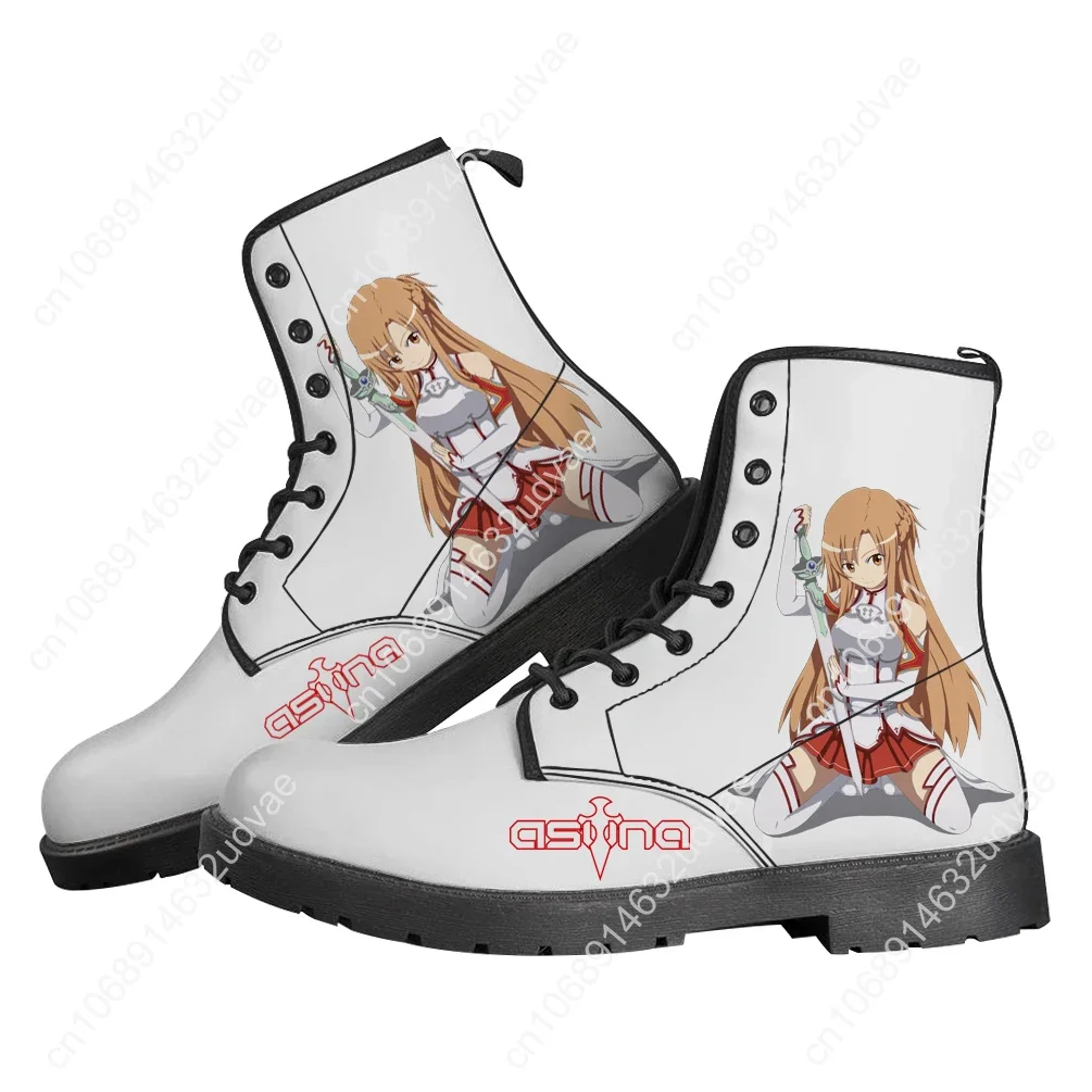 Фото Sword Art Online Asuna Boots Мужская женская подростковая обувь Повседневные ботинки Hot Movie Outdoor Light Высокое качество Пара Обувь по индивидуальному заказу №2