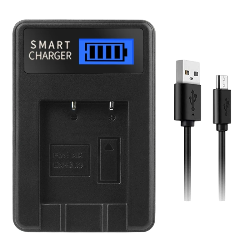 

EN-EL19 Camera Battery USB LCD Display for Nikon S2800 S3100 S3200
