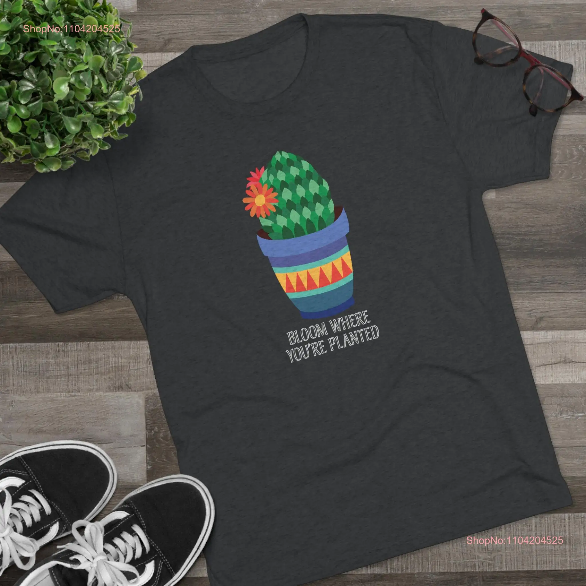 Футболка Gardening PlanT Tri Blend Crew с длинными или короткими рукавами