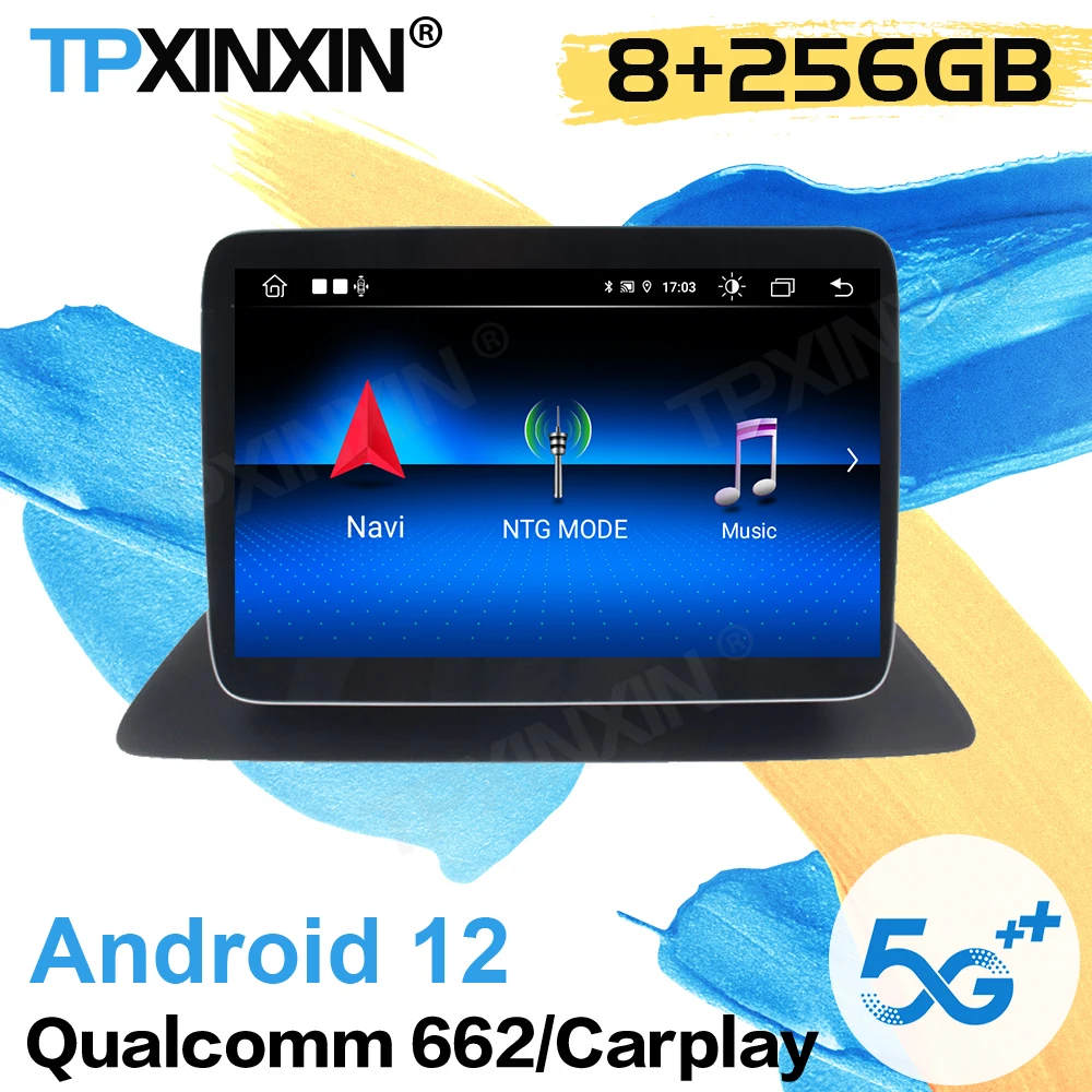 

8+256G 1 DIN Car Radio Receiver Android 12 Auto For Mecerdes Benz CLS 2012 2013 2014 2015 GPS Navigation Video Player Head Unit