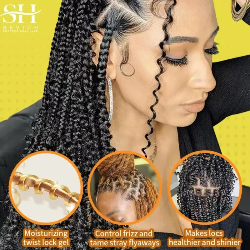 100 г увлажняющий гель для фиксации кос аккуратный кондиционер плетения сияющий