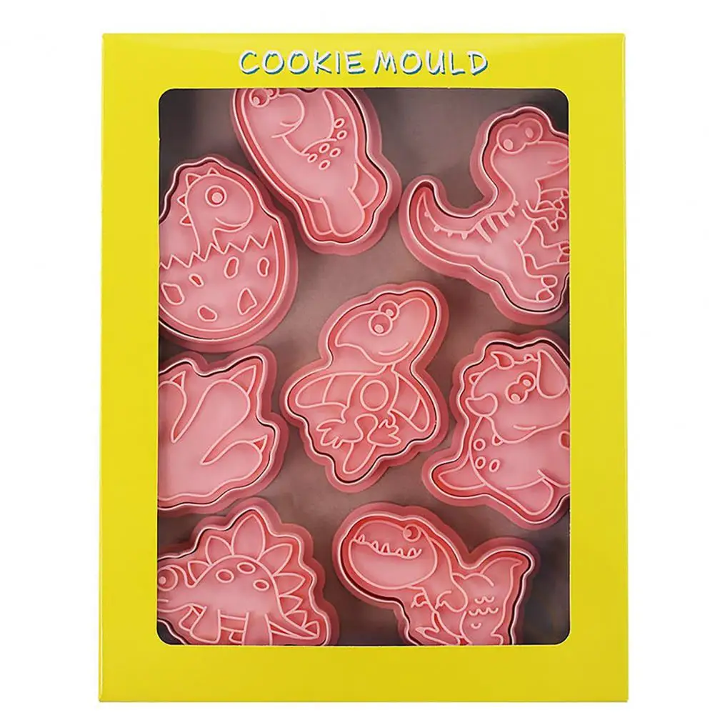 

Cute Cookie Mold Reusable Plastic Dishwasher Safe Fondant Mold Baking Mold Biscuit Mold 8Pcs