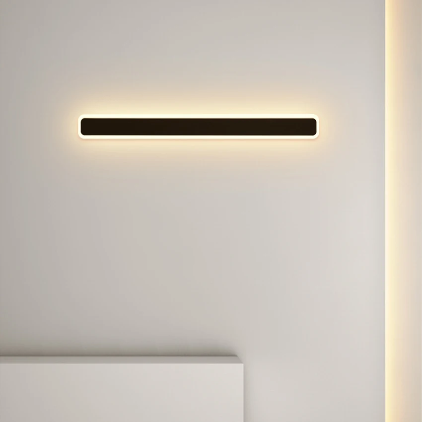 

Modern Minimalist Long Strip Wall Lamp LED Indoor Bedroom Lamp Bedside Lamp Nordic Wall Light Hotel Wall Lamp LP-384