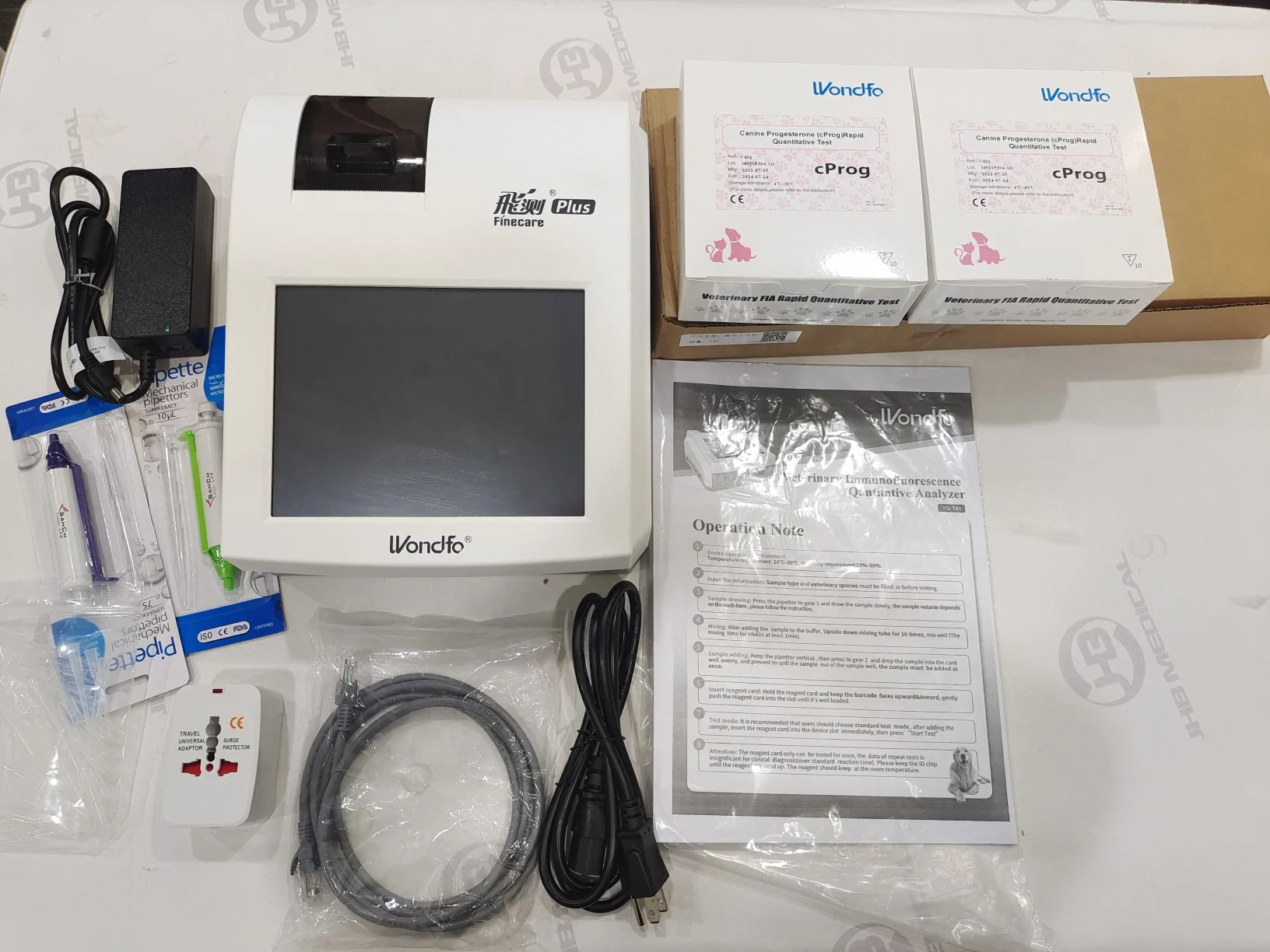 Анализатор флуоресценции Wondfo FIA FS-114 HbA1c TSH FT3 FT4 PSA Тестовые комплекты