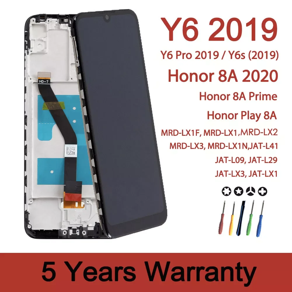

ЖК-дисплей для Huawei Y6 2019 с сенсорным экраном для Honor 8a