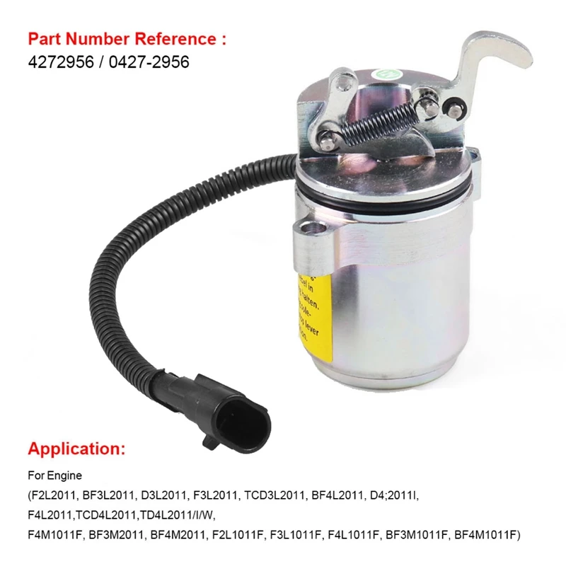 04272956 Соленоид отключения подачи топлива 12 В 6686715 Для соленоида BOBCAT A220 A300 S250 T200 Deutz