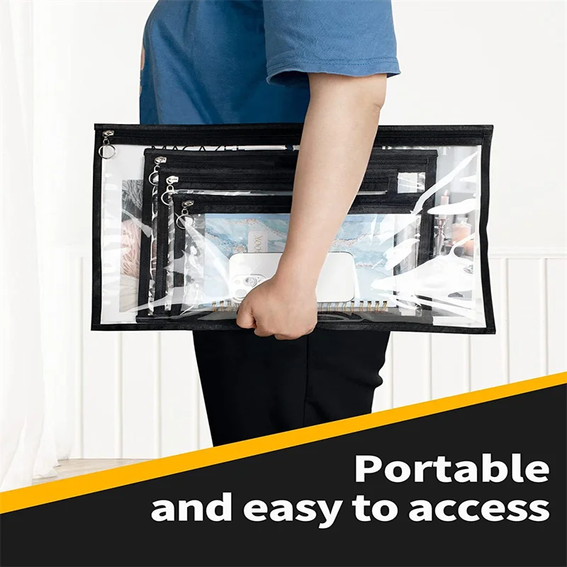 

6 шт. Прозрачный чехол для карандаша, маркер для хранения, водонепроницаемая косметичка, органайзер для канцелярских принадлежностей, офисн...