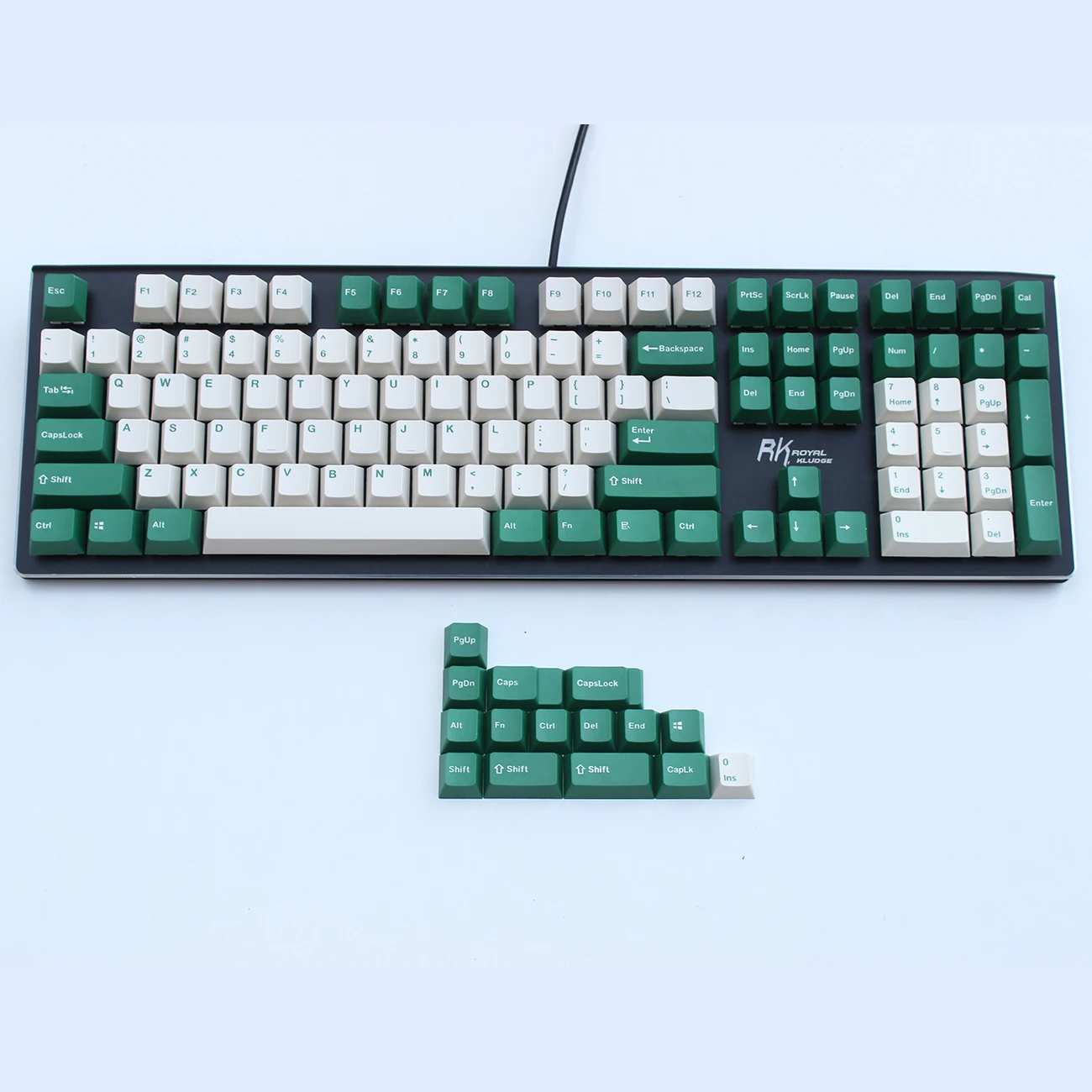 OEM профильные толстые колпачки клавиш PBT Double Shot для переключателей MX подходит 61 63