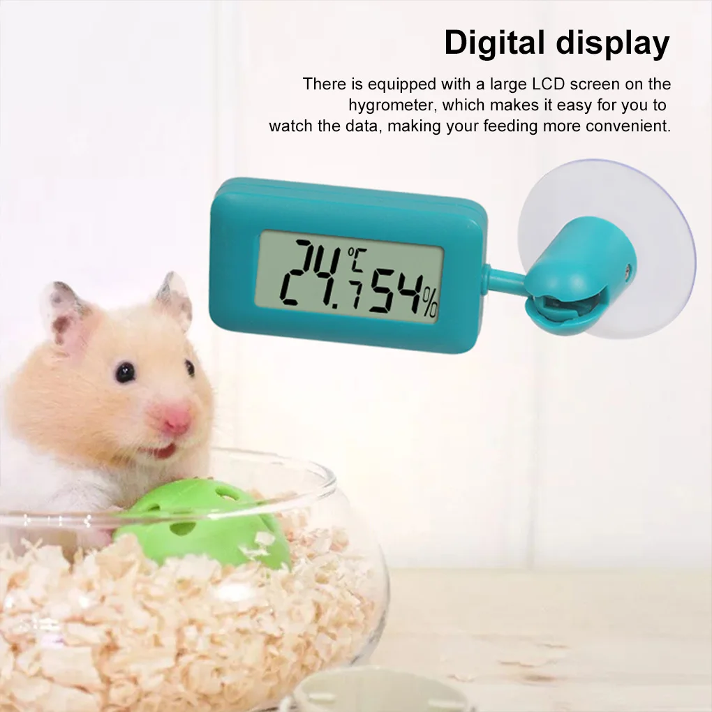 

Thermometer Hygrometer Digital Temperature Adjustable Hygrometer Suction Cup Bendable Temperature Humidity Meter Detector