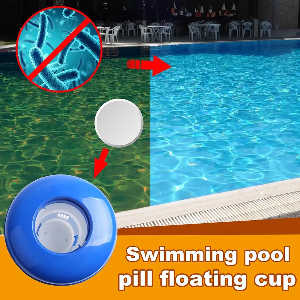 

Swimming Pool Floating Chemical Floater Dispenser Applicator Bromine Cleaner Spa Tub Swimming Chlorine Tablets Pool Supplie X7J2