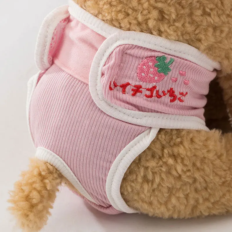

Dog Shorts Pet Physiological Pants Cartoon Embroidery Washable Puppy Kitten Female Dog Diapers Menstruation Underwear Pet Items