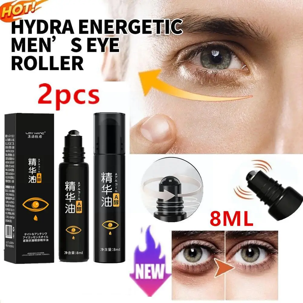 

2x Hyaluronic Acid Cream Roller Massager Eye Care 10ml Eye Cold Hydra-energetic Expert Roller Anti Fatigue Men Wrinkles Ice E7n8