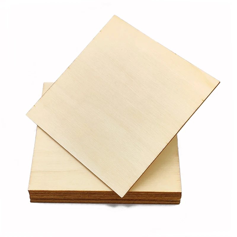 1pc 300mm Blank Wood Square Unfinished Wood Pieces Wood Slices Wooden Board for DIY Crafts, Painting, Costers, Decoration
