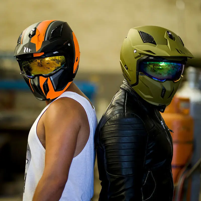

New Full Face Helmet Motorcycle Helmets Modular High Quality DOT ECE Approved MT Personality Off Road Changeable Moto Helmets