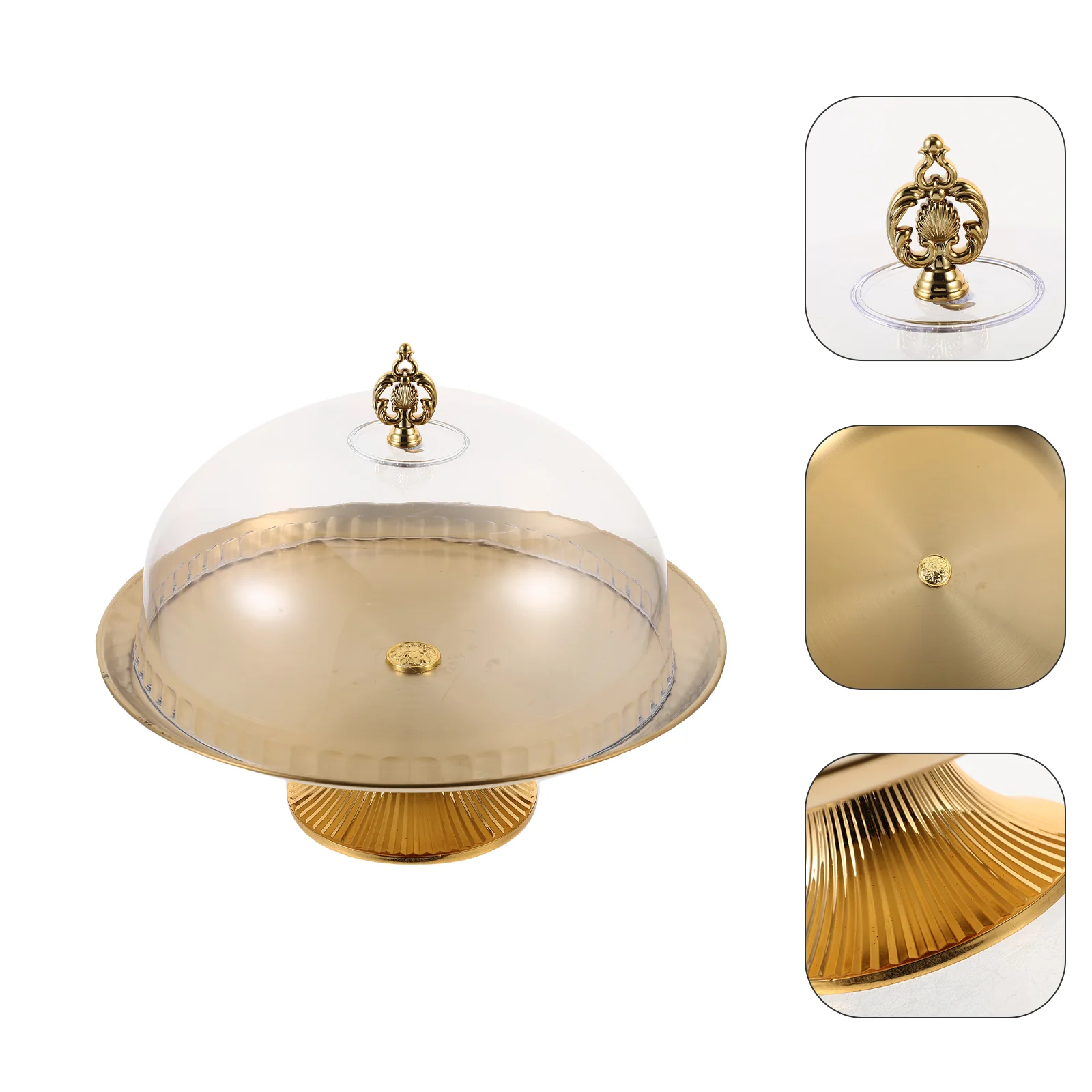 Подставка для торта стеклянный керамический купол свадебный десерт кристалл