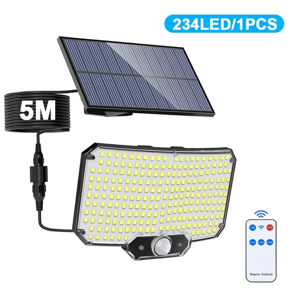 

Солнечные прожекторы 234 LED, датчик движения, IP65