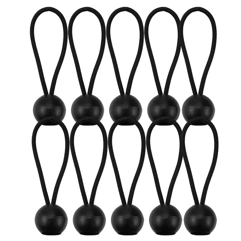 

10PCS Fixing Tarpaulin Rope Tarp Canopy Bungee Cords Strap Elastic Tent Bungees Ball Travelling Camping Easy Carrying Parts