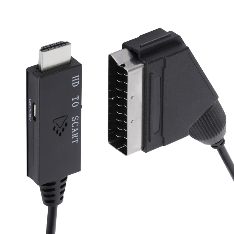 Конвертер адаптера совместимого с в Scart HDMI-совместимой версией 1.3 Прямая поставка