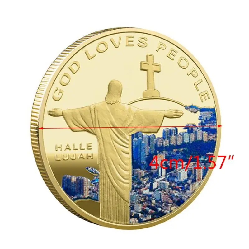 

Christian memorial Collection Memorial art memorial coin Magic coin fairy coin myth coin Gift of God one