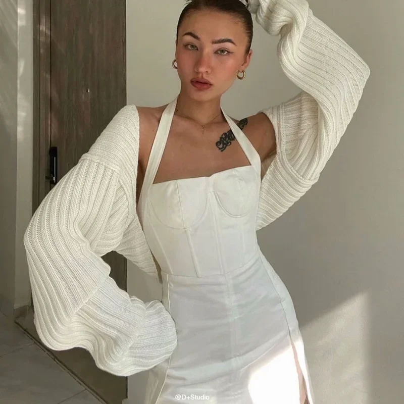 MRMT 2024 брендовая женская вязаная шаль с рукавами летучая мышь ультракороткий