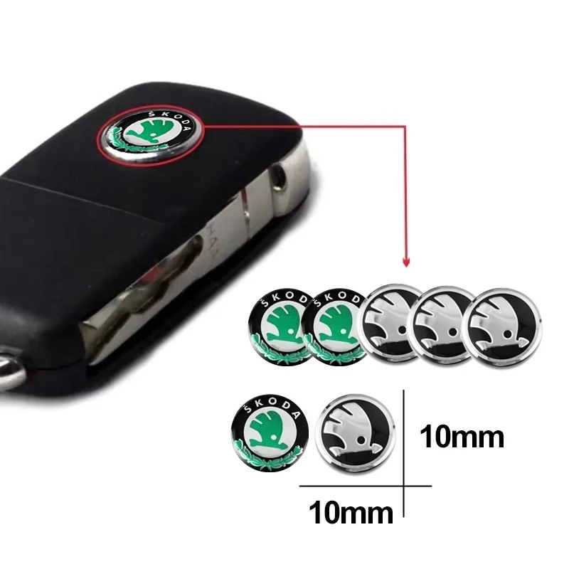 10 мм Автомобильная наклейка на ключ с дистанционным управлением алюминиевая