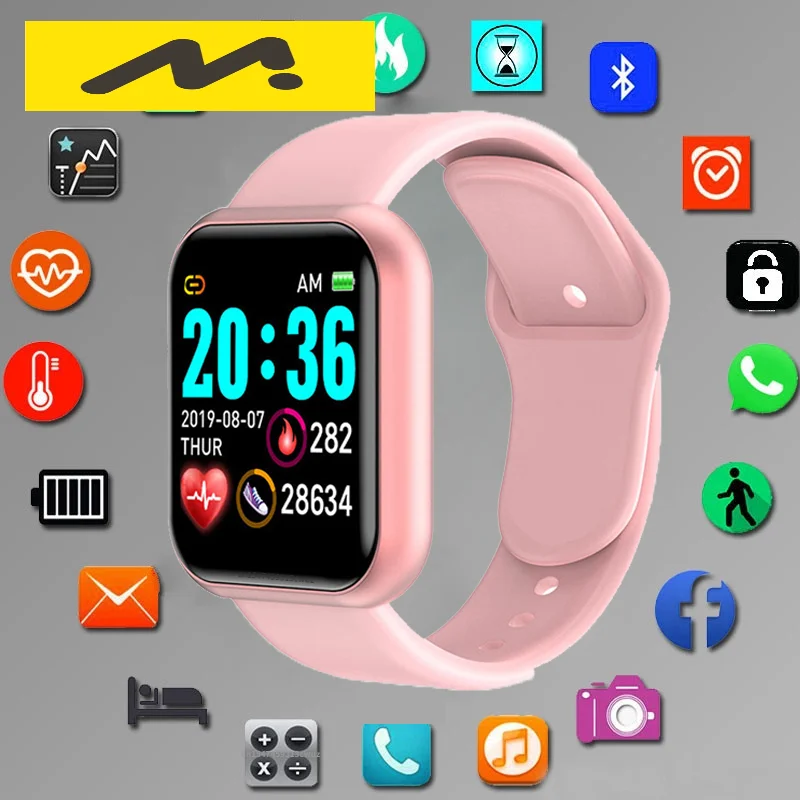 Digital Smart sport watch Women watches digital led electronic wristwatch Bluetooth fitness wristwatch Men kids hours