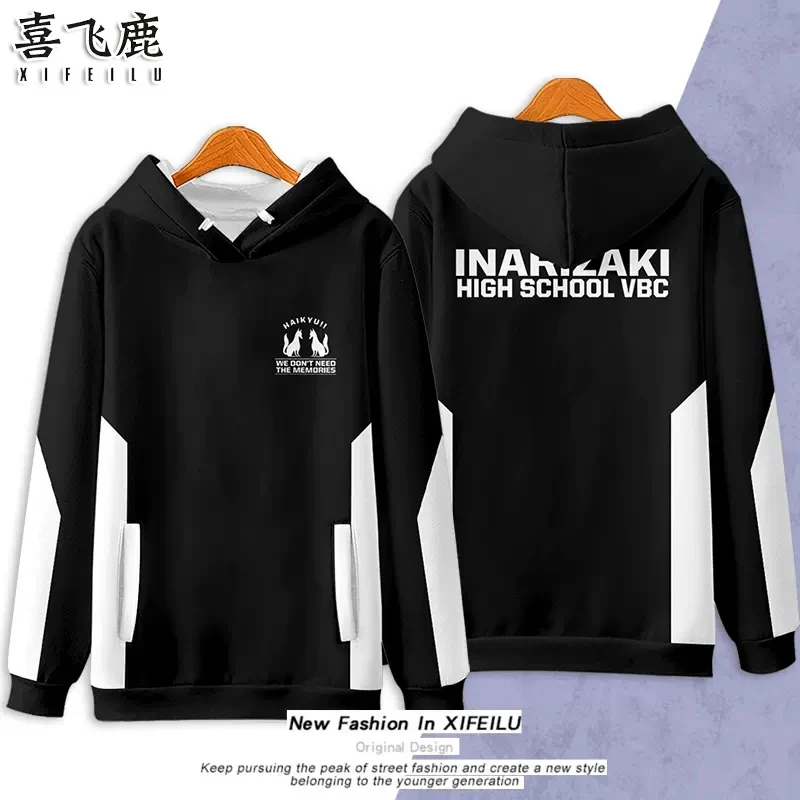 

Anime Game Haikyuu!! Kita Shinsuke Hooded Hoodie Sweatshirt Coat Cosplay Costume Men Women Student Loose Pullover Tops