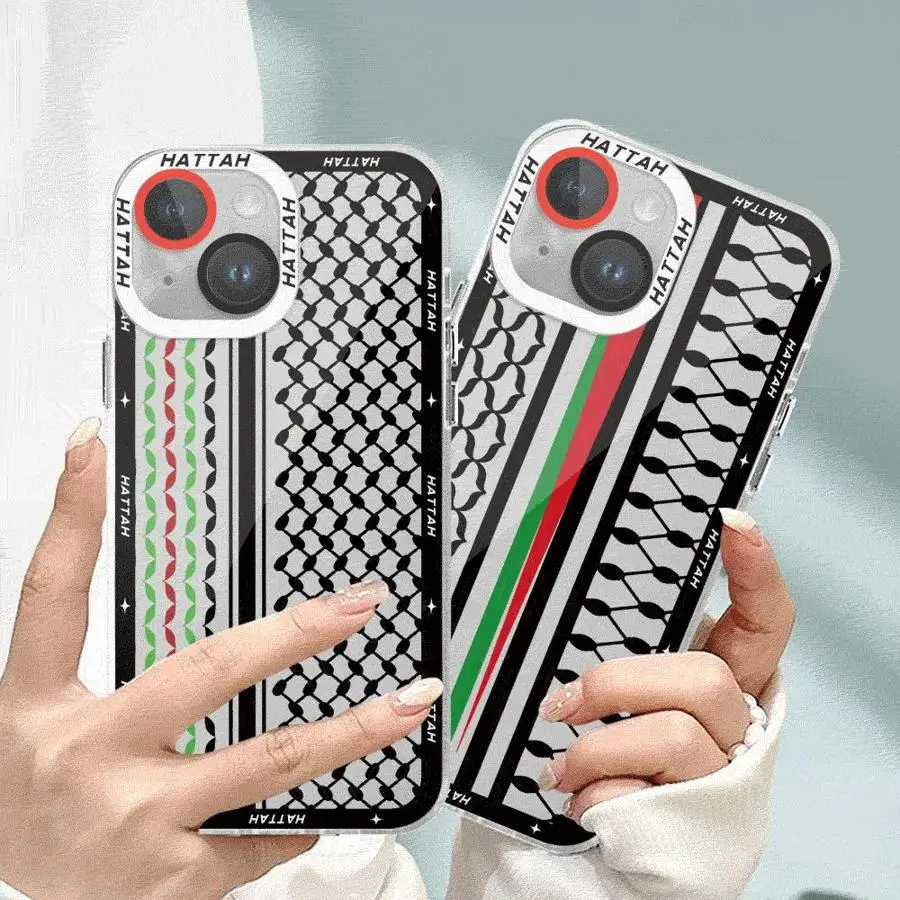 Hattah Keffiyeh Phone Case for Apple iPhone 15 Plus XS Max 16 12 Pro XR 11 7 8 13 Mini SE 14 Silicon Cover
