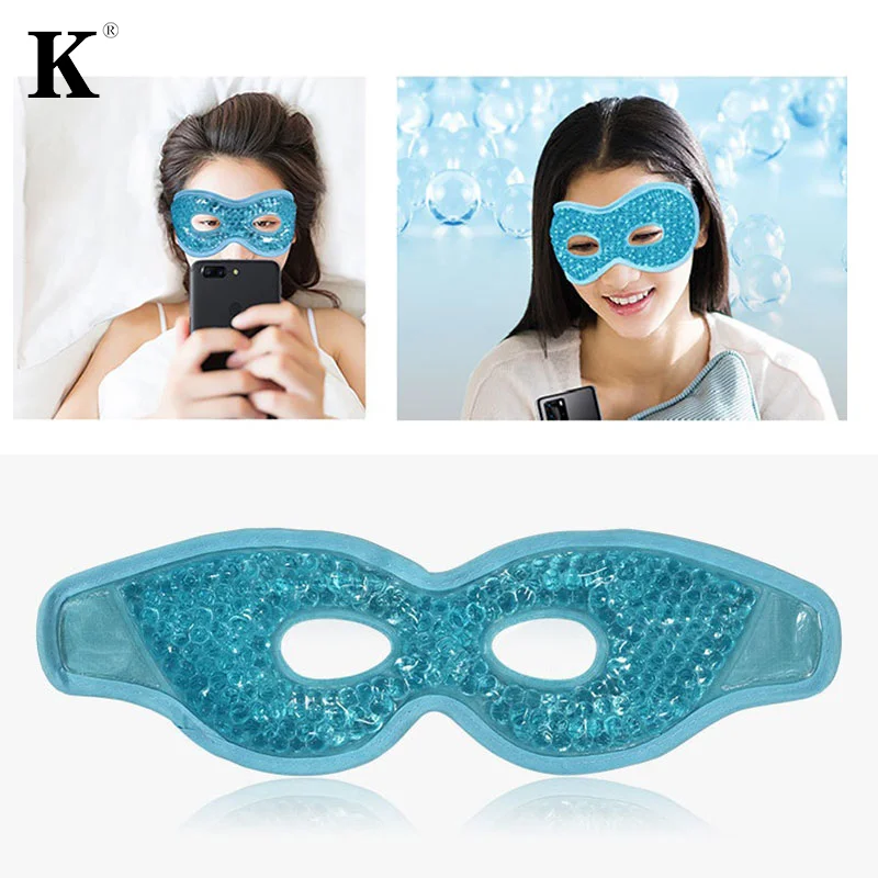 Маска для глаз гелевая охлаждающая маска сна холодный компрессор сухих Красивая