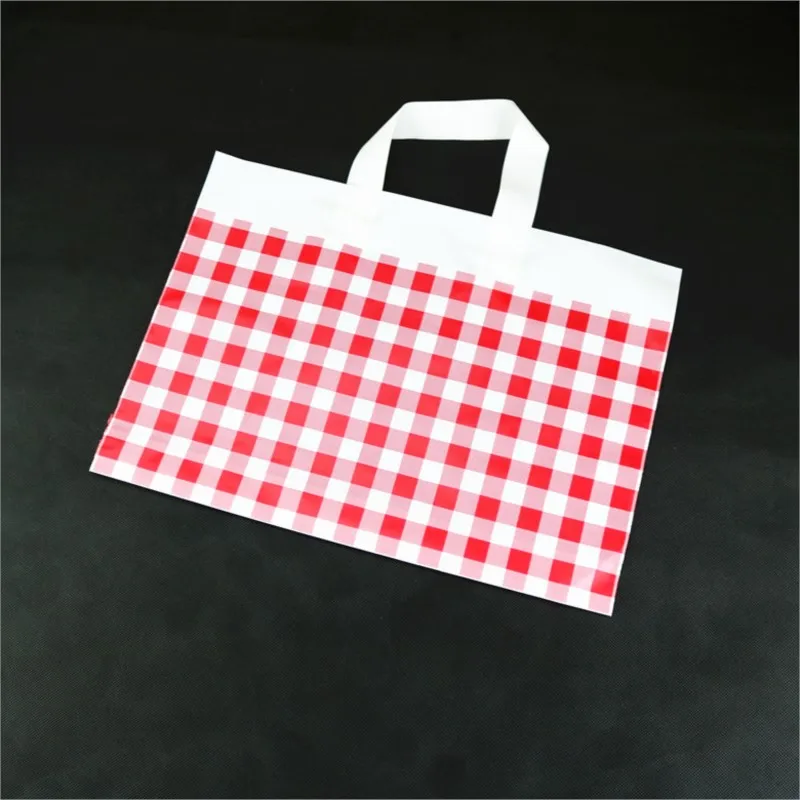 

Candy Box 50pcs/lot 35x25x8cm Black/white Color Stripes Plastic Gift Bag For Clothing, Wholesale Fashion Logo Bag, Matte Finish