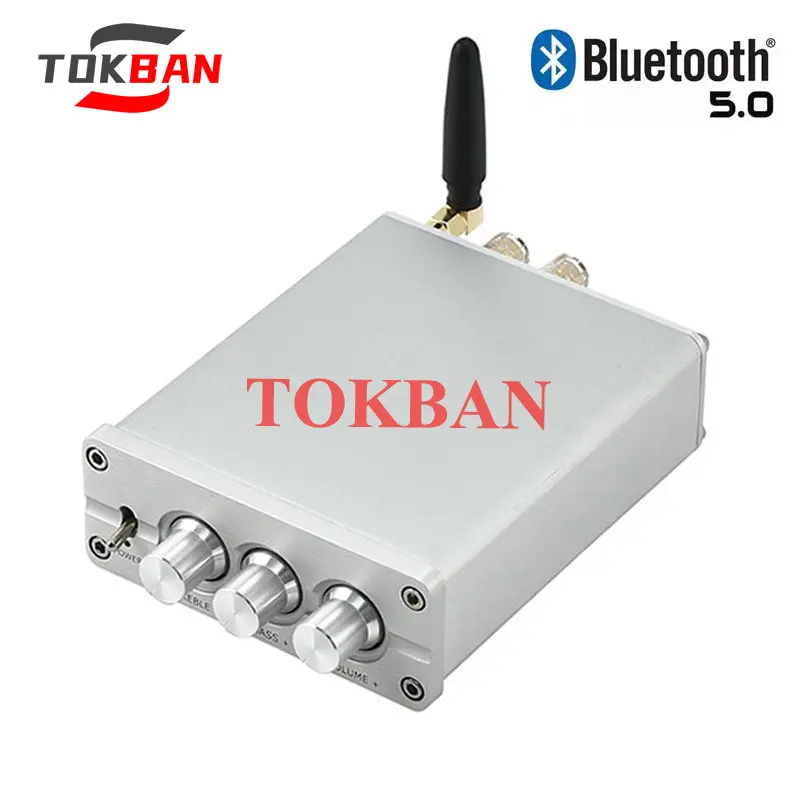 Цифровой усилитель Tokban D100B TPA3116 2,0, регулировка высоких басов, двойной чип NE5532, Bluetooth 5,0, Hi-Fi, усилитель звука класса D Цифровой усилитель Tokban D100B TPA3116 2,0, регулировка высоких басов, двойной чип NE5532, Bluetooth 5,0, Hi-Fi, усилитель звука класса D