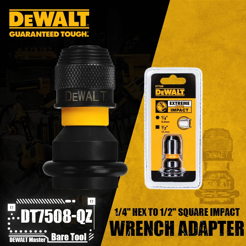 

DEWALT DT7508-QZ 1/4" Hex to 1/2" Square Impact Wrench Adapter Wrench Power Tool Accessories