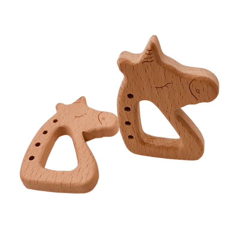 ABCPICK 10 шт. деревянный прорезыватель животные буко прорезывание зубов