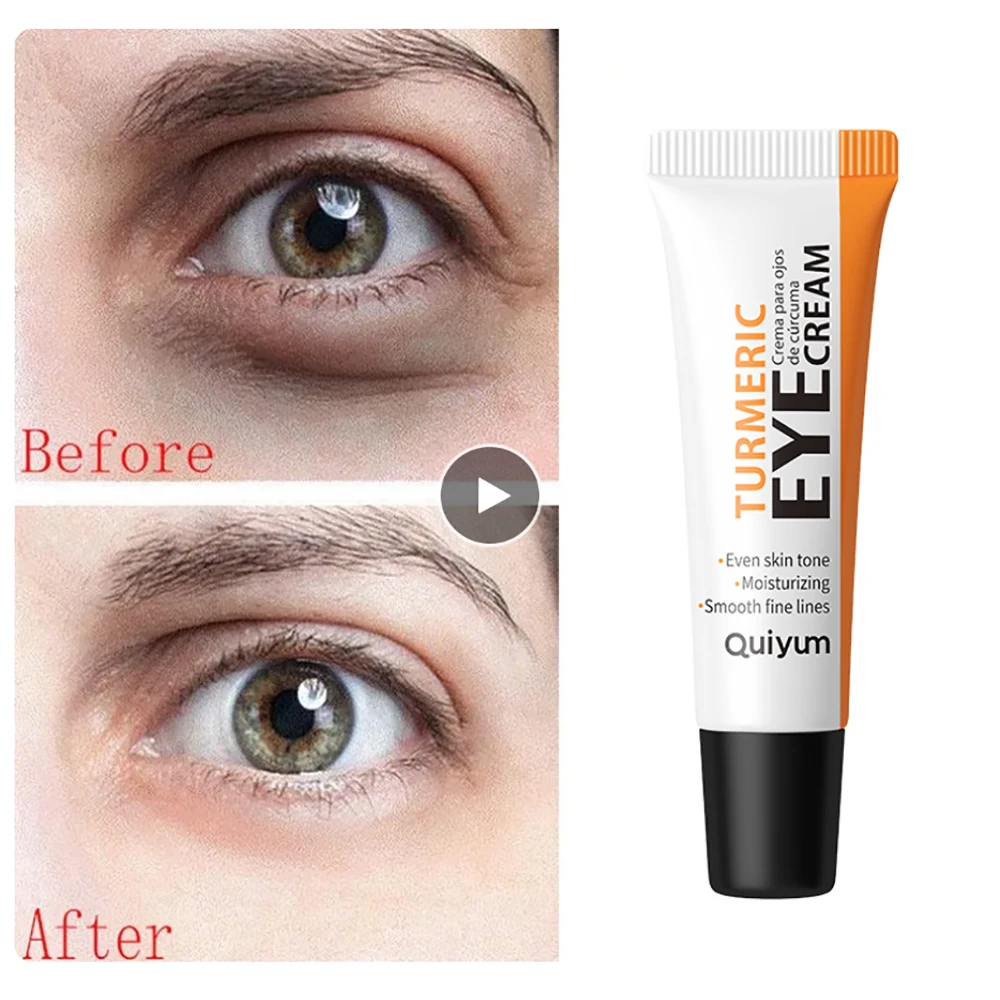 

Turmeric Eye Bag Removal Cream Efecto Instantaneo Crema Aclaradora De Piel Moisturizer Wrinkle Remover Instant Contorno Occhi