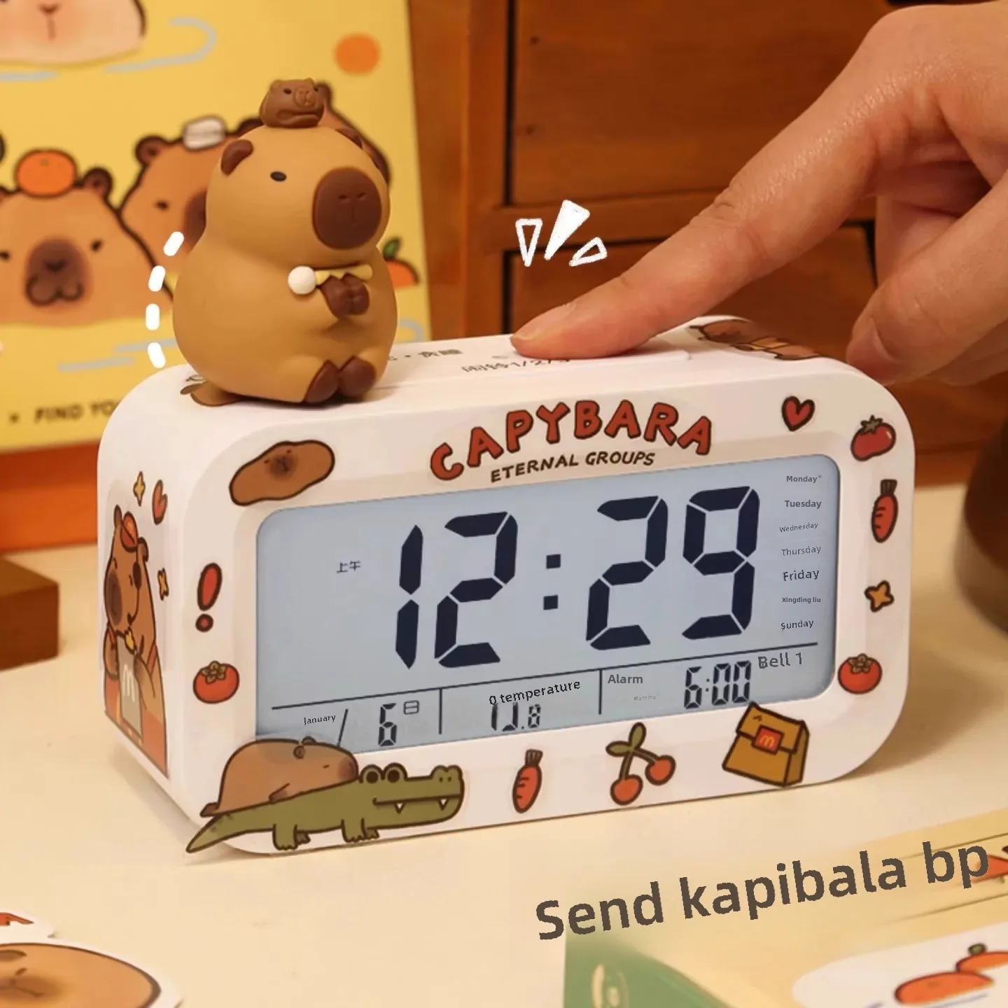 Будильник для студенческой спальни цифровые настольные часы креативные умные