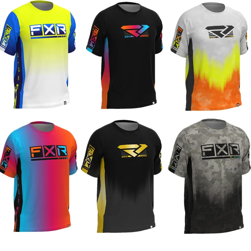 

Hot selling summer outdoor leisure sports bike mountain bike cycling suit quick drying men's short sleeved T-shirt