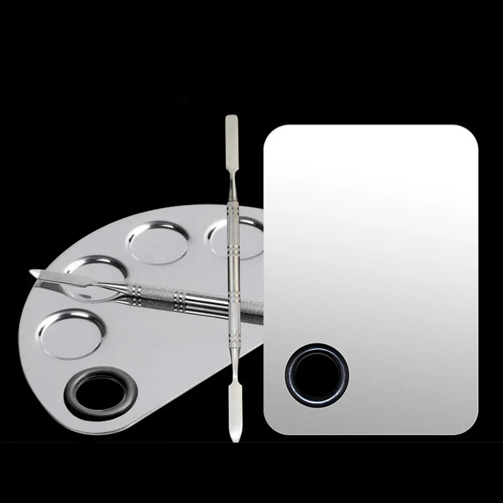 Палитра для смешивания макияжа из нержавеющей стали