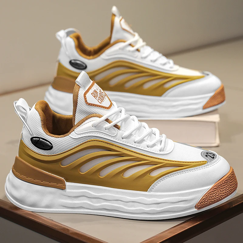 

Casual Sneakers for Men Outdoor Trendy All-match Fashion Non-slip Lightweight Comfortable Round Toe Shoes Spring Autumn Main