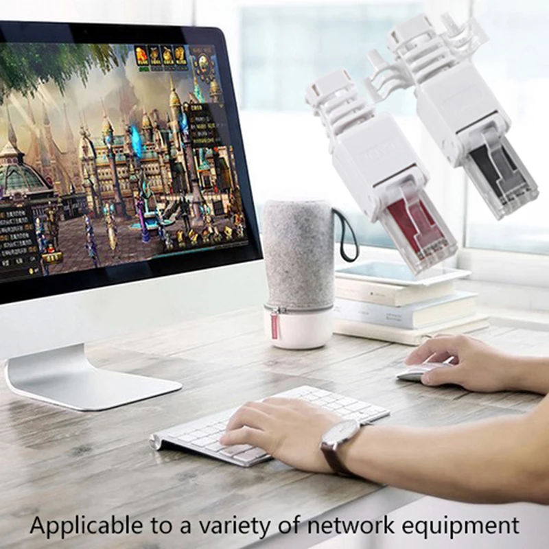 

1 шт., сетевые соединители CAT5E CAT6 CAT6A RJ45 LAN UTP