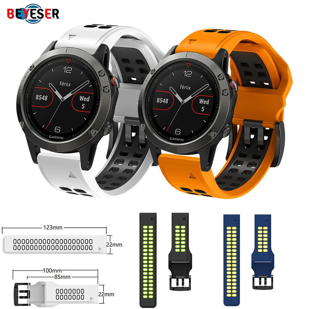 Ремешок спортивный для смарт-часов Garmin Fenix 6X 6 6S Pro 7X 7 EPIX X 5 plus Воздухопроницаемый